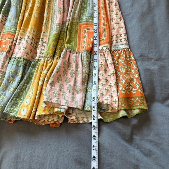 Jen's Pirate Booty Free People Small Smock Wild Side Floral Patchwork Midi Dress - Picture 12 of 12